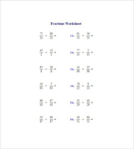 15 Adding And Subtracting Fractions Worksheets Free PDF Documents