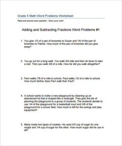 15 Adding And Subtracting Fractions Worksheets Free PDF Documents