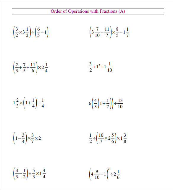 27 Order Of Operations With Decimals Worksheet Worksheet Iist Source