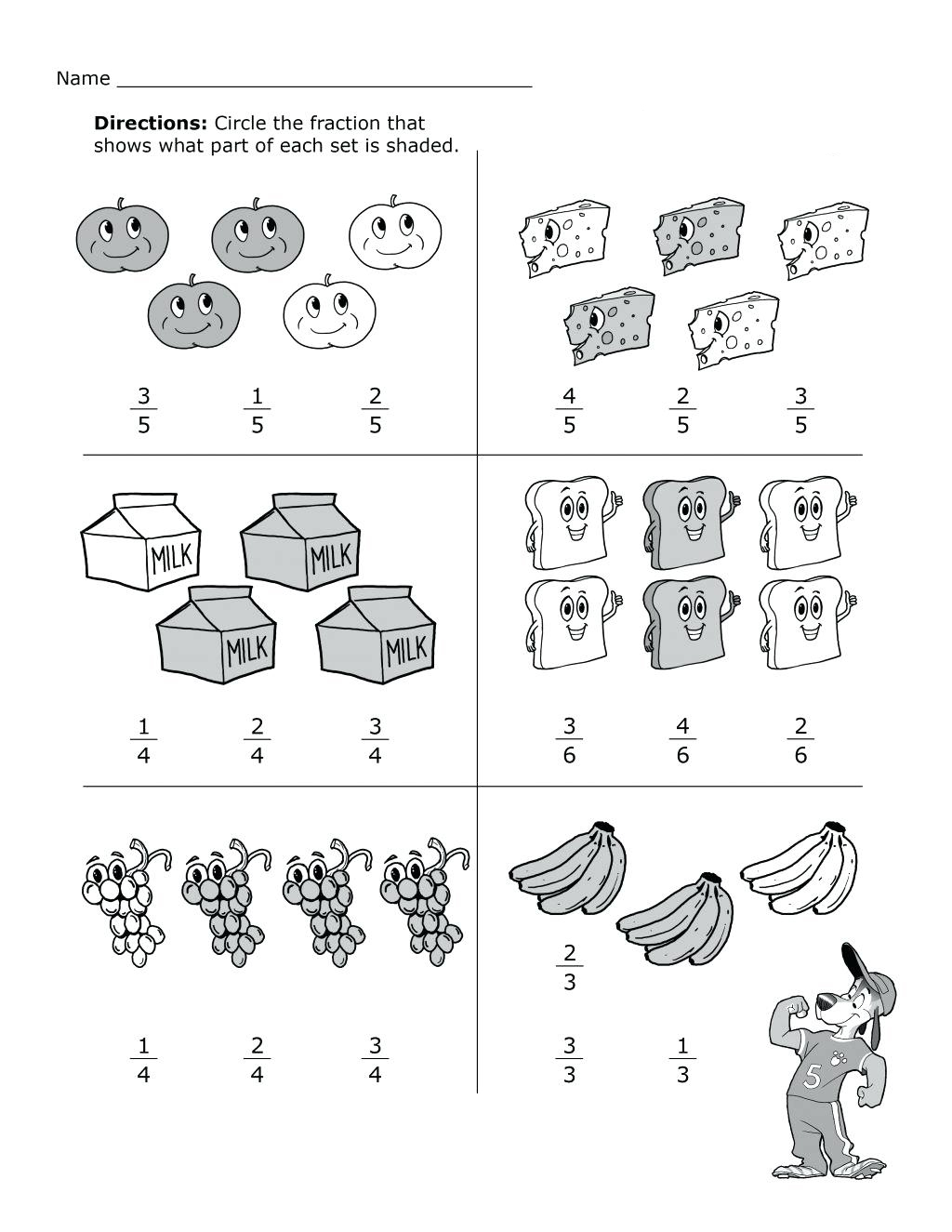 2nd Grade Fraction Worksheets For Grade 2