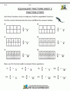 3Rd Grade Math Fractions Worksheets Db excel