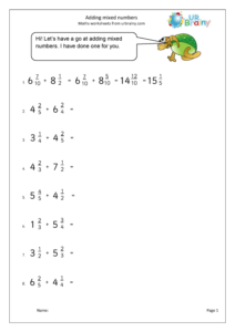 40 Adding Mixed Fraction Worksheet Combining Like Terms Worksheet