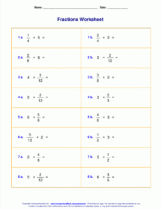 4th Grade Multiplying Fractions Worksheets Worksheets Free Download