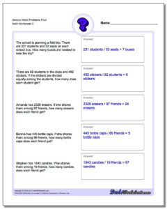 5th Grade Dividing Fractions Word Problems Worksheet Fraction