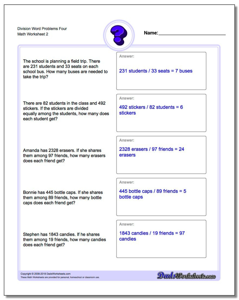 5th Grade Dividing Fractions Word Problems Worksheet Fraction 