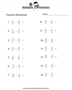 5th Grade Math Worksheets Fractions Printable Math Worksheets Printable