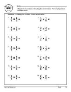 6th Grade Multiplying And Dividing Fractions Worksheets Pdf