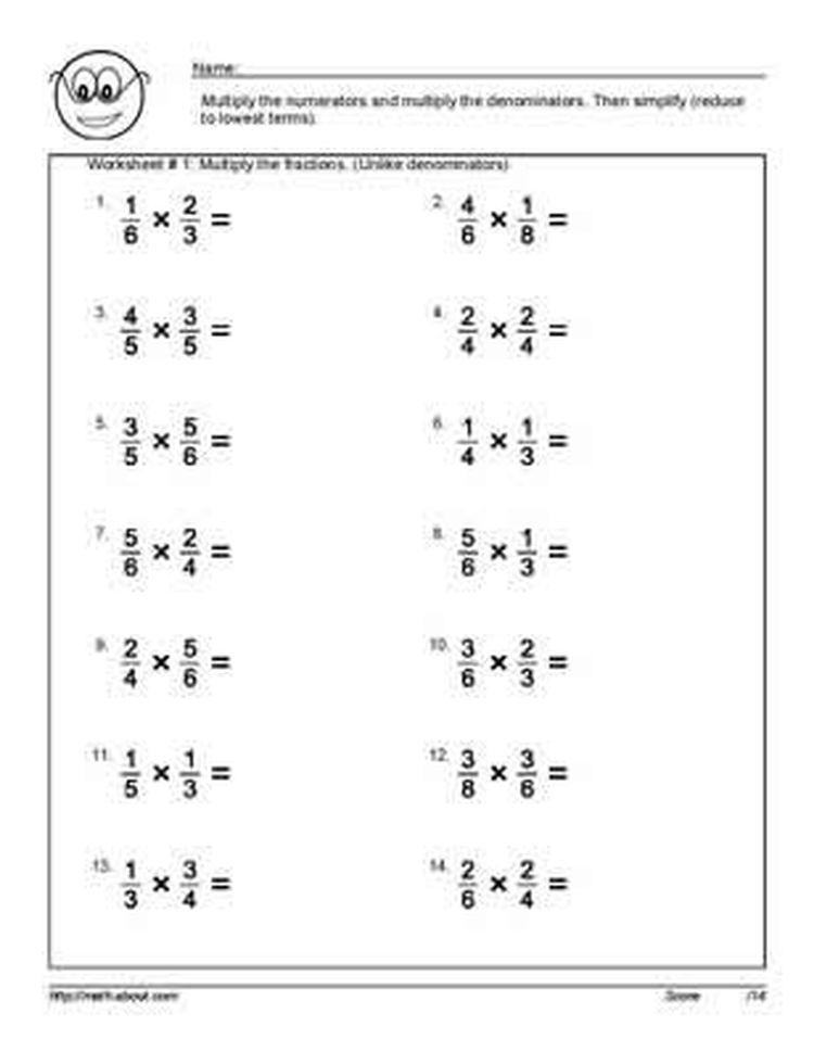 6th Grade Multiplying And Dividing Fractions Worksheets Pdf 