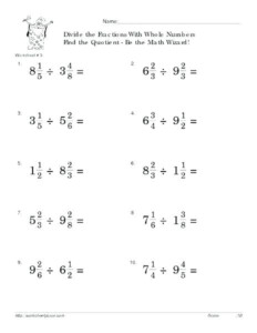 8th Grade Fraction Worksheets