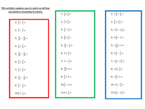 A Worksheet On Adding And Multiplying Fractions For Year 6 Students By