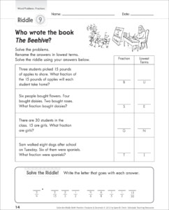 Adding And Subtracting Fractions Word Problems Worksheets 7th Grade