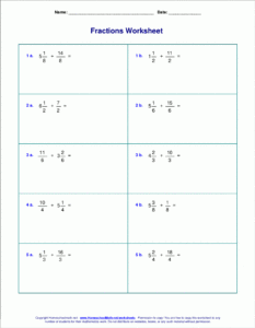 Adding And Subtracting Rational Expressions Worksheet 7th Grade