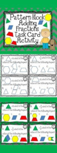 Adding Fractions Pattern Block Activity Pattern Blocks Activities