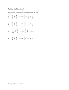 Adding Fractions Scaffolded Ellie Keefe Library Formative