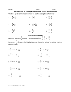 Adding Fractions Scaffolded Ellie Keefe Library Formative