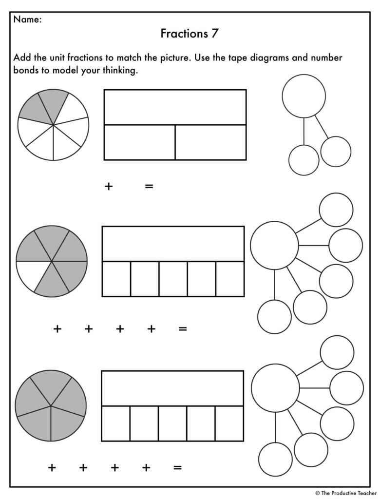 Adding Fractions Using Models Worksheets Printable Worksheets Are A 