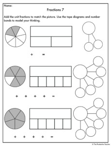 Adding Fractions Using Models Worksheets Printable Worksheets Are A