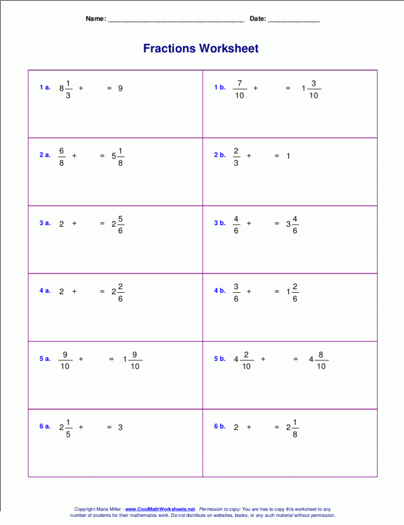 Adding Fractions With The Same Denominator Worksheet Worksheets Free 