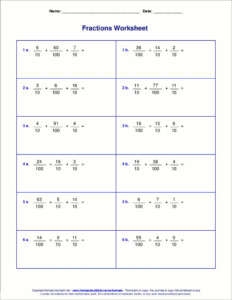 Adding Fractions Worksheet Pdf In 2020 Fractions Worksheets