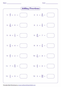 Adding With Whole Numbers Adding Fractions Fractions Learning Fractions