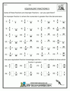 Comparing Fractions Worksheet 7th Grade Fraction Worksheets Free Download