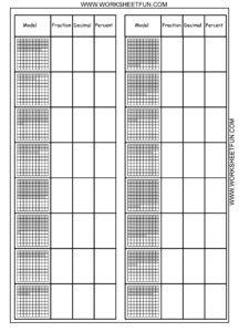 Convert Between Percents Fractions And Decimals 8 Worksheets Math