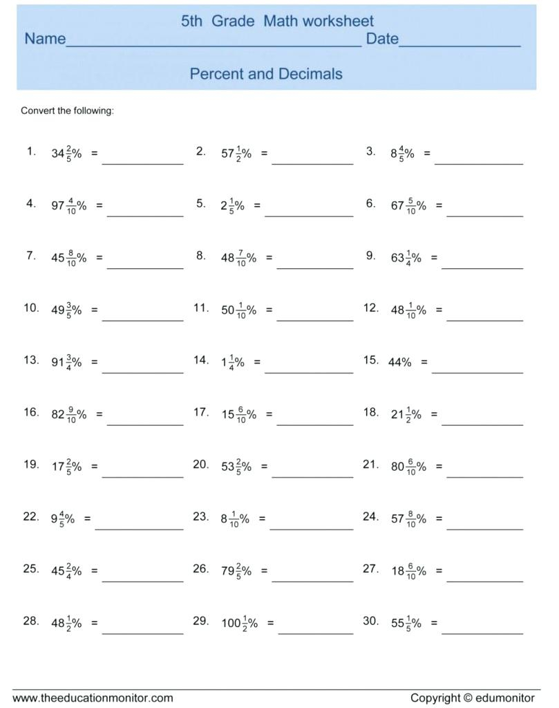 7th Grade Fractions To Decimals Worksheets