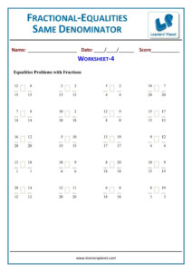 Decimal To Fraction Worksheet Grade 4 Fraction Worksheets Free Download