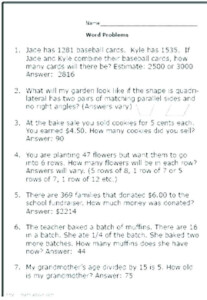 Decimal Word Problems Worksheet Fractions Word Problems Worksheets