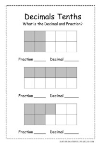 Decimals Tenths Worksheets Decimals Tenths Worksheets Decimals