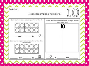 Decomposing Numbers 1 20 Worksheets Third Grade Math Worksheets Math