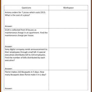 Dividing Fractions Word Problems Worksheet 5th Grade Fraction