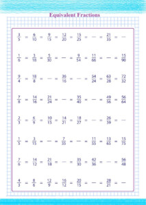 Equivalent Fractions Worksheet 4th Grade Pdf Worksheets Free Download