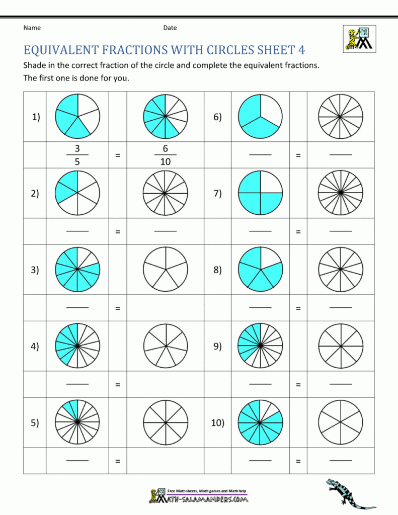 Equivalent Fractions Worksheets Grade 3 Pdf Worksheets Free Download