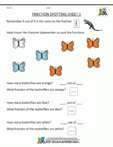 Finding Fractional Parts Of A Set Worksheets Fraction Worksheets Free