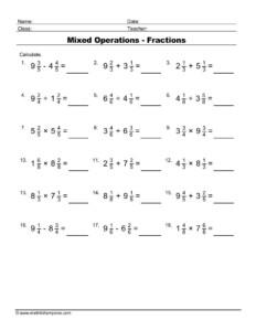 Fraction Worksheets Pdf Downloads Math Champions