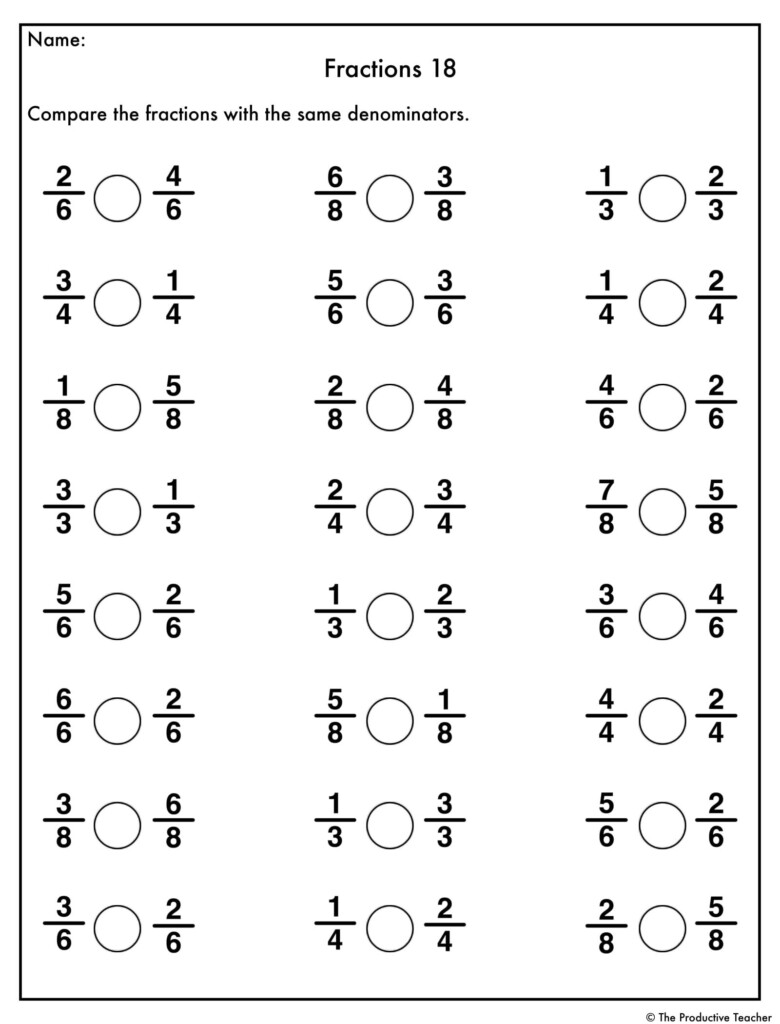 Fractions Worksheets Fractions Worksheets Fractions Worksheets