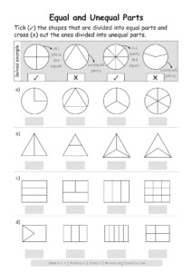 Fractions Worksheets Grade 2 I Maths Key2practice Workbooks