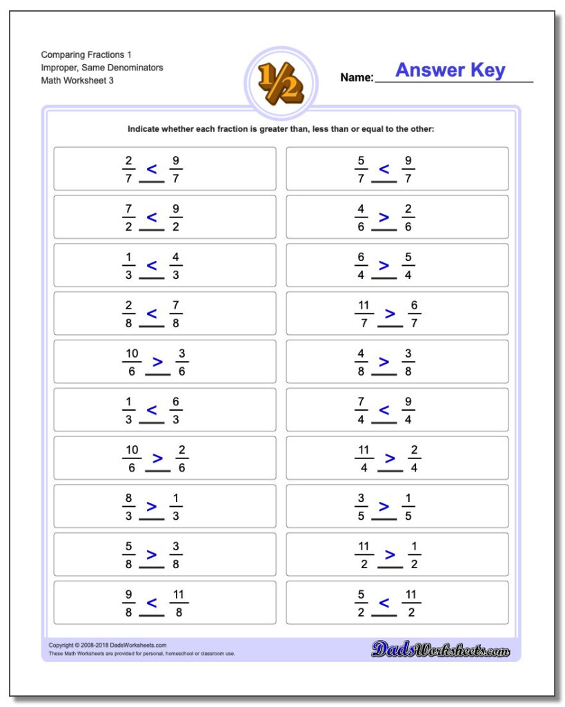 Free Printable Math Fraction Worksheets For 3rd Grade Worksheets Free 