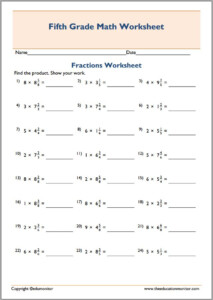 Free Printable Worksheets For 5th Grade