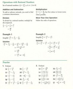 Grade 10 Academic Math Fractions Practice 10th Grade Math Worksheets