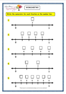 Grade 3 Maths Worksheets 7 2 Making Fractions On The Number Line