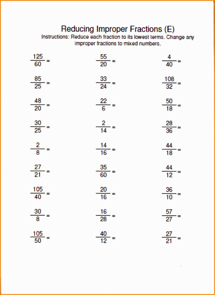 Improper Fractions And Mixed Numbers Super Teacher Worksheets