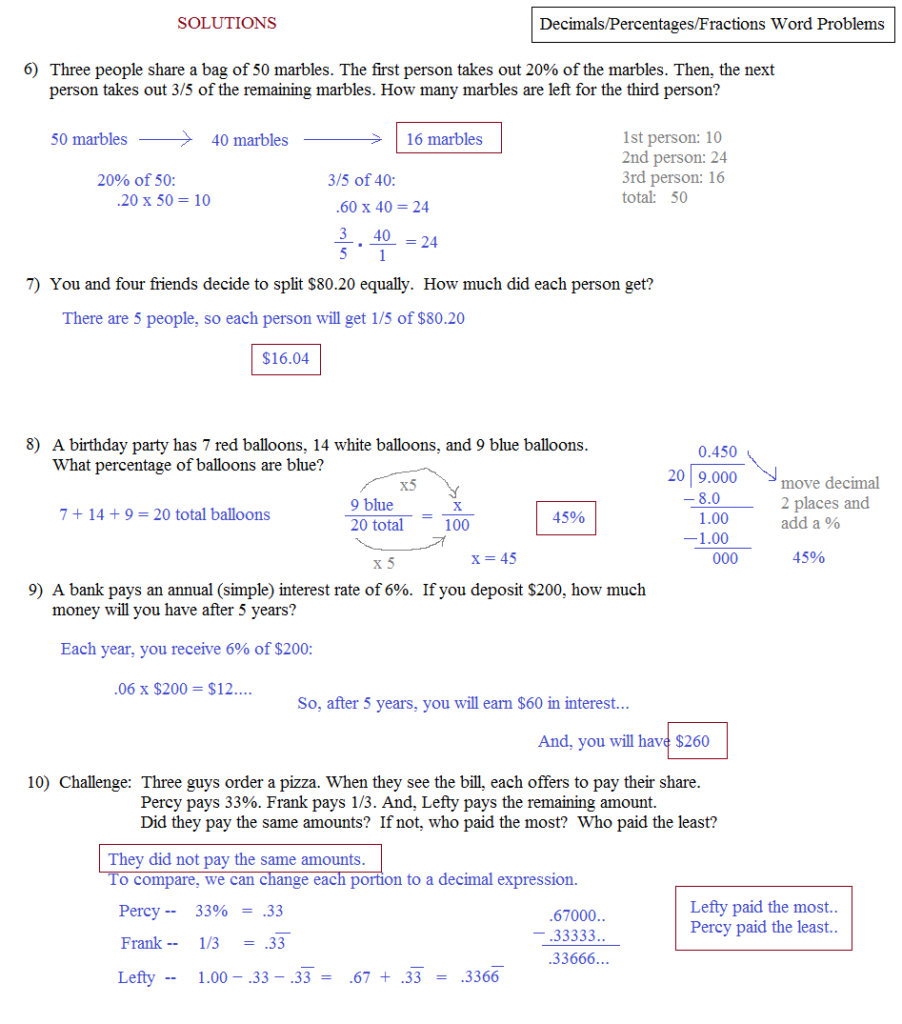 Math Plane Word Problems