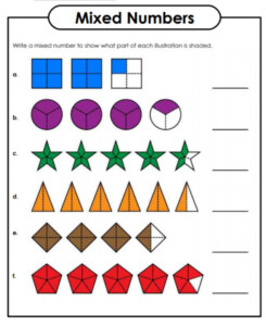 Mixed Numbers Worksheet