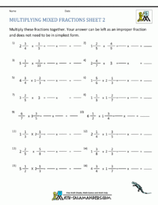 Multiplying Mixed Fractions