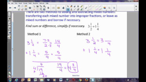 Pre Algebra Lesson 5 3 Adding Subtracting Fractions YouTube