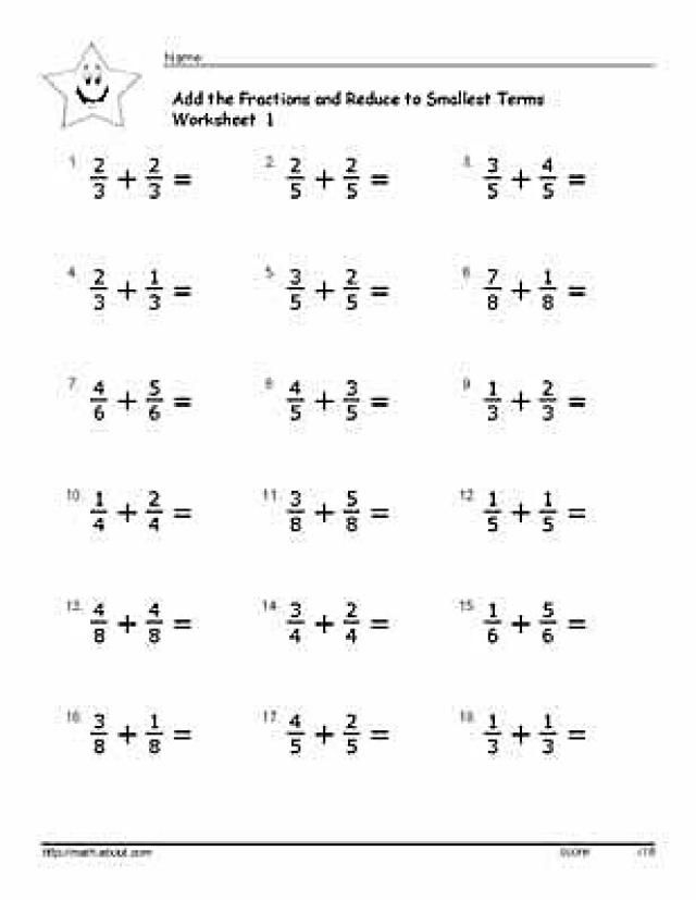 Printables Give Practice Subtracting Fractions With Common Denominators 