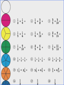 Subtracting Fractions With Unlike Denominators Worksheet Mychaume