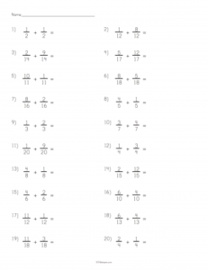 Subtracting Similar Fractions Worksheet STEM Sheets